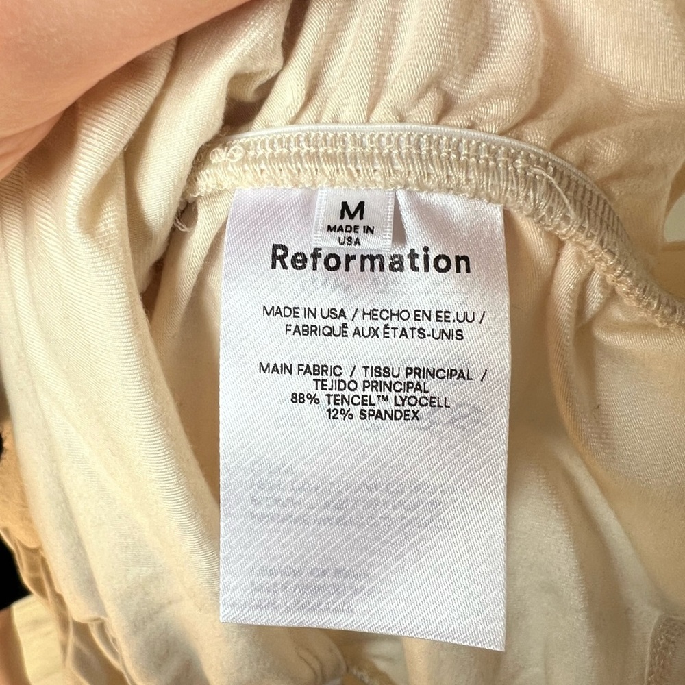 Reformation Ruched Long Sleeve Top - Picture 3 of 3